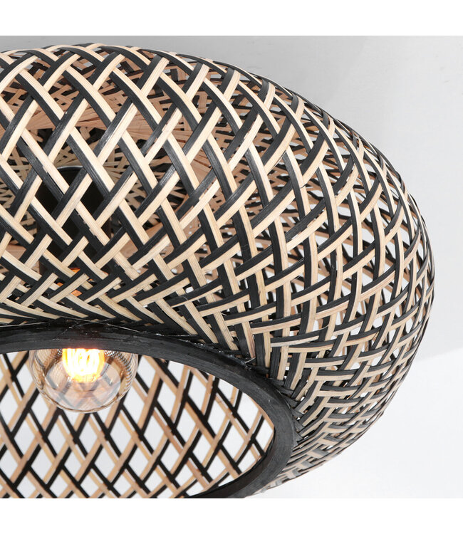 Plafondlamp Maze beige/zwart