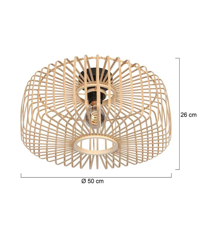 Plafondlamp Breeza Beach zwart