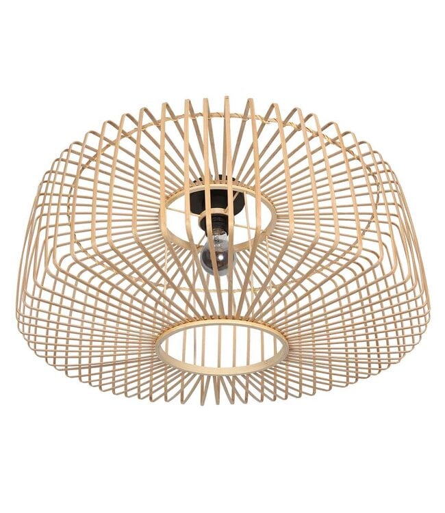 Plafondlamp Breeza Beach zwart/bamboe