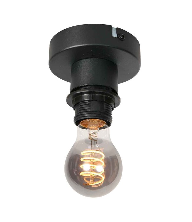 Plafondlamp Ropex touwdesign zwart