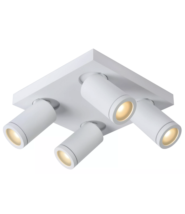 Badkamer  spot 4 lichts vierkant Wit ip44