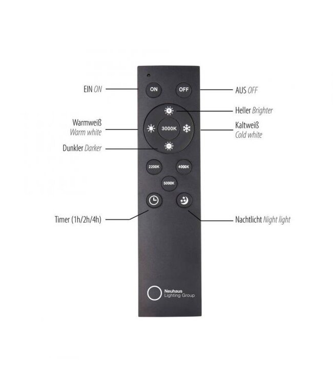 Plafondlamp mystic grey met  bollen met afstandbediening