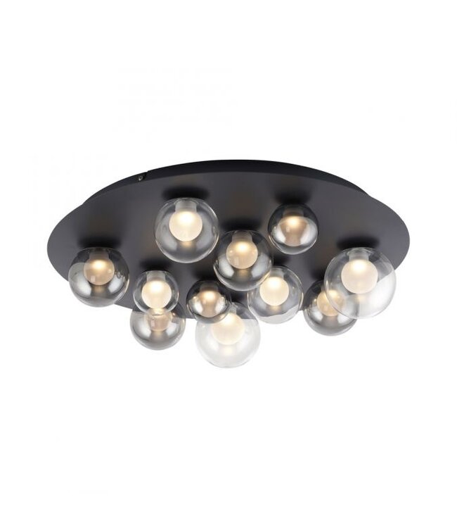 Neuhaus Pure  Plafondlamp mystic grey met  bollen met afstandbediening