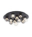 Neuhaus Pure  Plafondlamp mystic grey met  bollen met afstandbediening