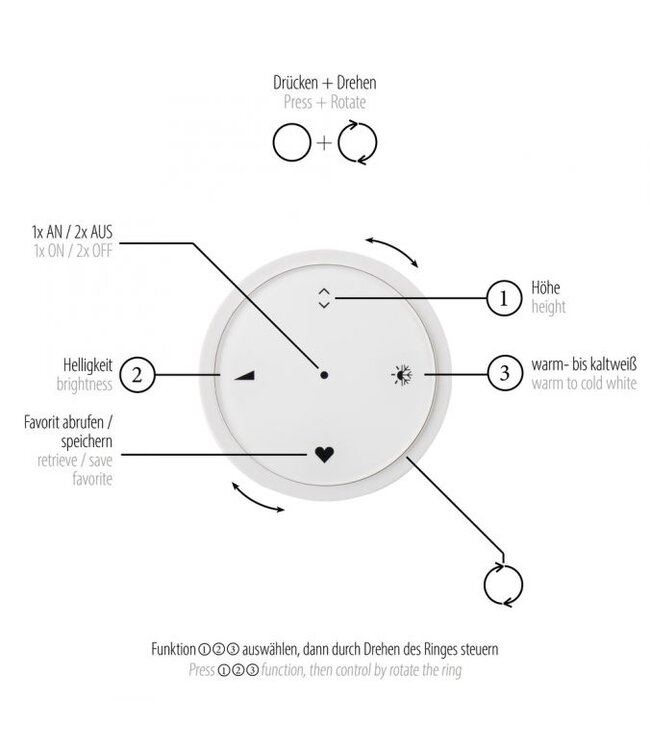 Hanglamp 180cm platinum grey met  bollen in hoogte verstelbaar