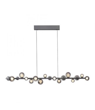 Neuhaus Pure  Hanglamp 180cm platinum grey met  bollen in hoogte verstelbaar