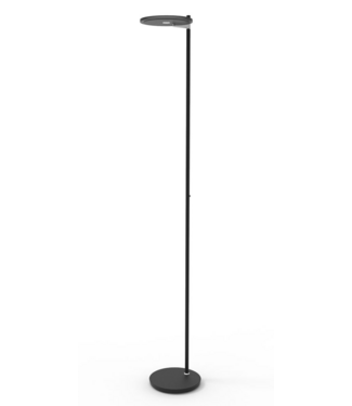 Steinhauer Fraaie uplighter zwart dim to warm met italiaans glas