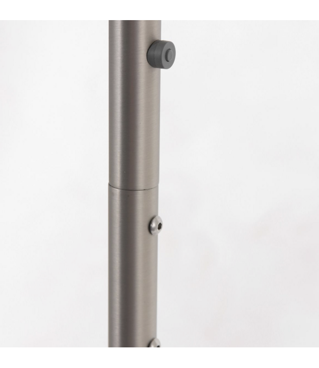 Fraaie uplighter rvs dim to warm met italiaans glas