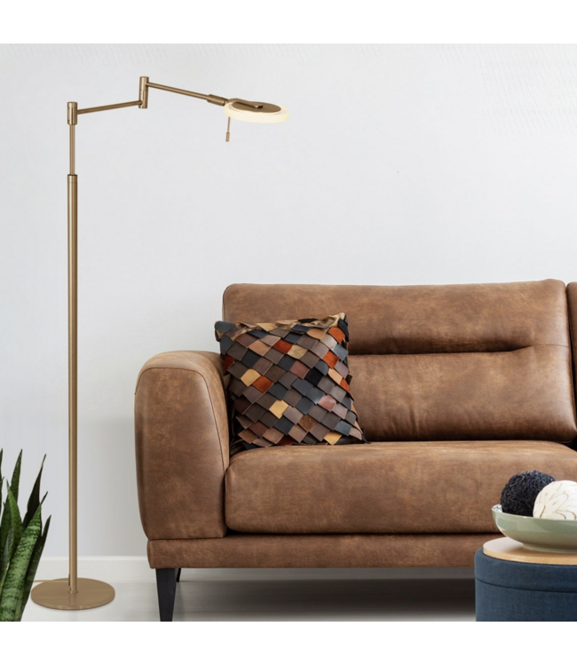 LED verstelbare leeslamp led  brons dim to warm