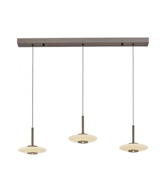Neuhaus Pure Hanglamp Vitrum verstelbaar dark metal brown opaal wit glas Neuhaus Pure Hanglamp Vitrum verstelbaar dark metal brown opaal wit glas
