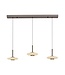 Neuhaus Pure  Hanglamp  Vitrum verstelbaar dark metal brown opaal wit  glas