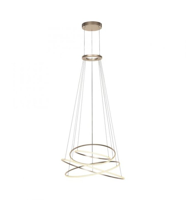 Vide lamp led Taupe 4 ringen hoogte 150cm -600cm