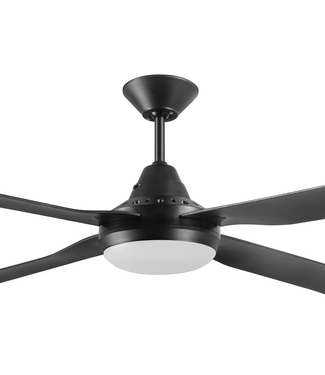 Beacon Fluisterstille ventilator met licht en afstandsbediening -zwart-122cm