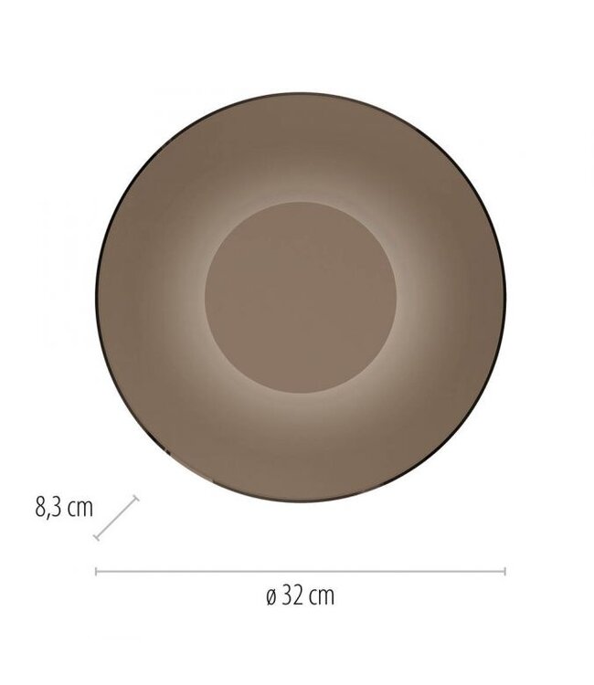 Plafondlamp Pure Moon met luxe Italiaans glas 32cm