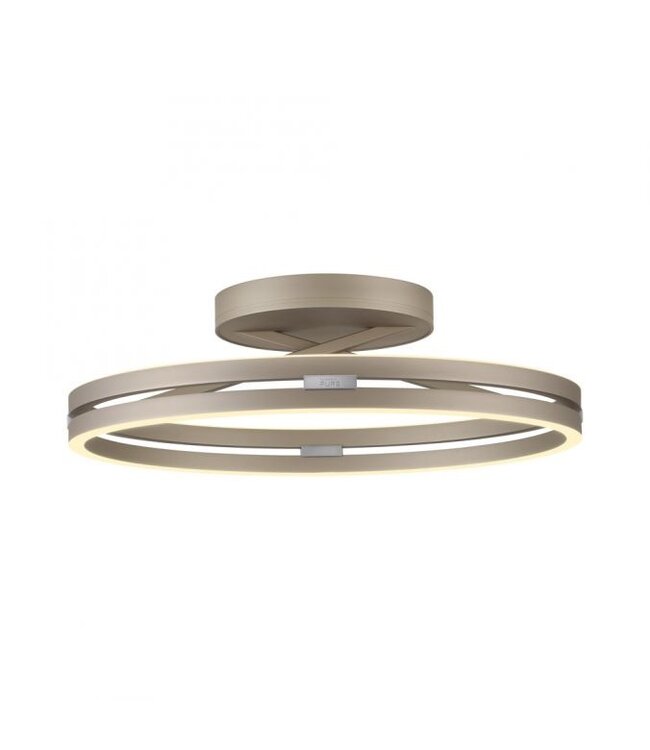 Plafondlamp pure loop taupe  60cm  met afstand bediening