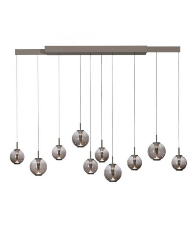 Hanglamp E-Slide in hoogte verstelbaar en uitschuifbaar taupe