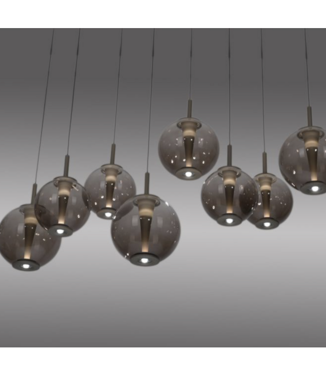 Hanglamp E-Slide in hoogte verstelbaar en uitschuifbaar taupe