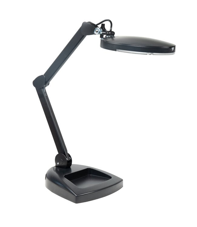 Loeplamp op voet zwart  met led licht