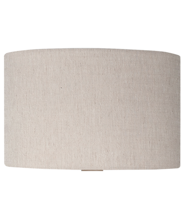 Linnen kap taupe rond 40cm