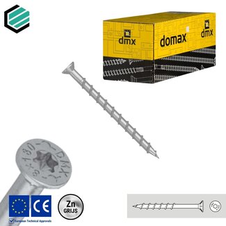 Domax sp. Cellenbetonschroef 8 x 65 mm grijs verzinkt Torx 30 (50 stuks)