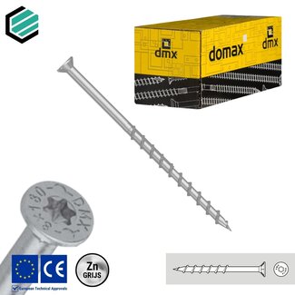 Domax  Cellenbetonschroef 8 x 200 mm grijs verzinkt Torx 30 (50 stuks)