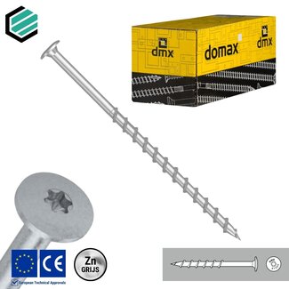 Domax  Cellenbetonschroef 10 x 220 mm grijs verzinkt Torx 30 (50 stuks)