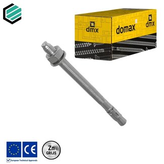 Domax sp. Doorsteekanker 6 x 100 mm  grijs verzinkt (50 stuks)