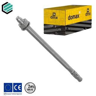 Domax sp. Doorsteekanker 10 x 200 mm grijs verzinkt (50 stuks)