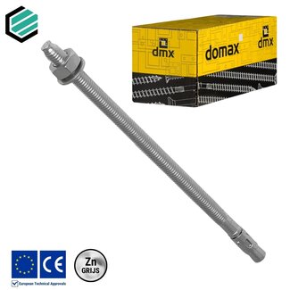 Domax sp. Doorsteekanker 12 x 240 mm grijs verzinkt (30 stuks)