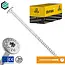 Tellerkopschroef 8.0 x 320 mm grijs verzinkt Torx 40 (50 stuks)