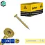 Spaanplaatschroef 4.5 x 35 mm geel verzinkt Torx 20 (200 stuks)