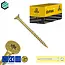 Spaanplaatschroef 8.0 x 100 mm geel verzinkt Torx 30 (100 stuks)