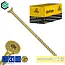 Spaanplaatschroef 10.0 x 280 mm geel verzinkt Torx 40 (50 stuks)