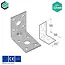 Domax  Hoekijzer versterkt 50x50x35 mm (2,0 mm) verzinkt (20 stuks)