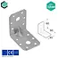 Domax  Hoekijzer versterkt 60x60x45 mm (2,0 mm) verzinkt (20 stuks)