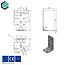 Hoekijzer versterkt 95x53x45 mm (2,5 mm) verzinkt (20 stuks)