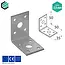 Domax  Hoekijzer 50x50x35 mm (2,5 mm) verzinkt (20 stuks)