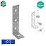 Domax  Hoekijzer 150x50x35 mm (2,5 mm) verzinkt (20 stuks)