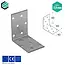 Domax  Hoekijzer 60x60x40 mm (2,0 mm) verzinkt (20 stuks)