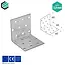 Domax  Hoekijzer 60x60x60 mm (2,0 mm) verzinkt (20 stuks)