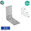 Domax  Hoekijzer 80x80x40 mm (2,0 mm) verzinkt (20 stuks)