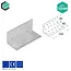 Domax  Hoekijzer 40x40x100 mm (2,0 mm) verzinkt (20 stuks)