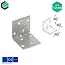 Domax  Hoekijzer 40x40x40 mm (1,5 mm) verzinkt (50 stuks)
