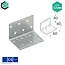 Domax  Hoekijzer 40x40x60 mm (1,5 mm) verzinkt (50 stuks)