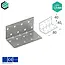 Domax  Hoekijzer 40x40x80 mm (1,5 mm) verzinkt (20 stuks)