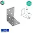 Domax  Hoekijzer 60x60x40 mm (1,5 mm) verzinkt (20 stuks)