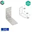 Domax  Hoekijzer 80x80x40 mm (1,5 mm) verzinkt (20 stuks)