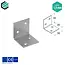 Domax  Hoekijzer 30x30x30 mm (1,5 mm) verzinkt (50 stuks)