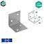 Domax  Hoekijzer 40x40x40 mm (1,5 mm) verzinkt (50 stuks)