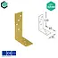 Domax  Hoekijzer 120x80x35 mm (4,0 mm) geel verzinkt (10 stuks)